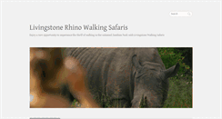 Desktop Screenshot of livingstonerhinosafaris.com