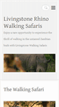 Mobile Screenshot of livingstonerhinosafaris.com